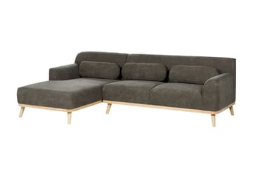 Bree Hörnsoffa 3-sits - Grön/Ljust trä - Möbler - Soffa - Bäddsoffa