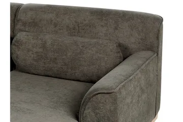 Bree Hörnsoffa 3-sits - Grön/Ljust trä - Möbler - Soffa - Bäddsoffa
