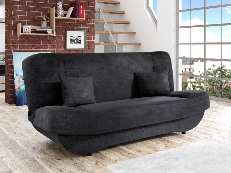 Burralla 3-sits Bäddsoffa - svart - Möbler - Soffa - Bäddsoffa