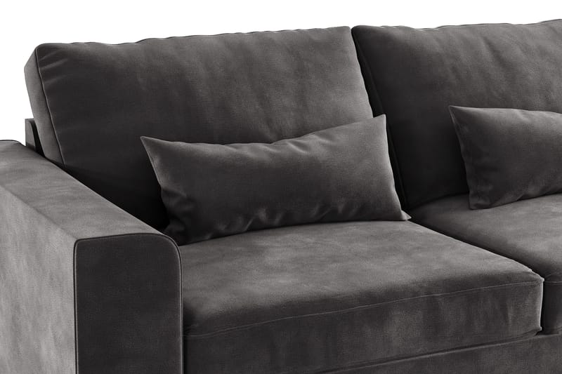 Copenhagen 2-sits Sammetssoffa - Mörkgrå - Möbler - Soffa - Sammetssoffa