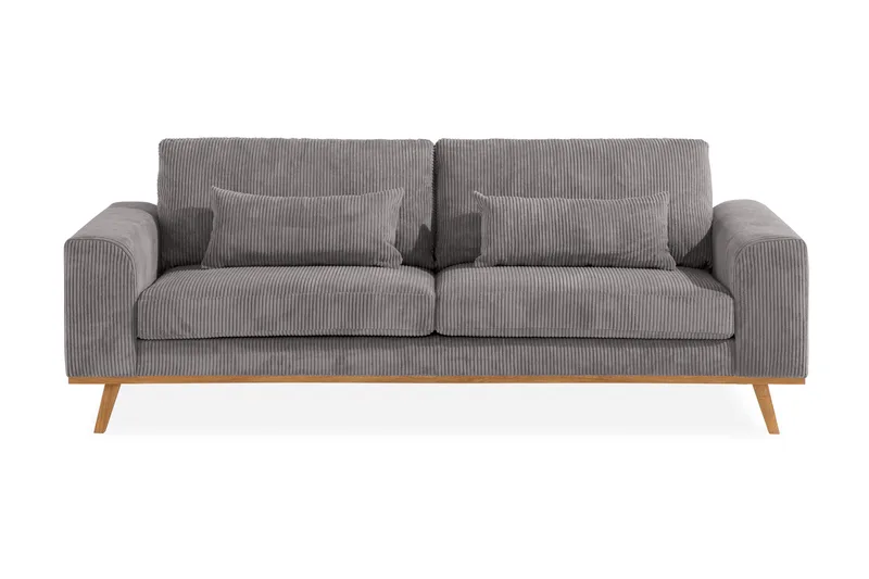 Copenhagen 3-sits Manchestersoffa - Mörkgrå - Möbler - Soffa - 3 sits soffa