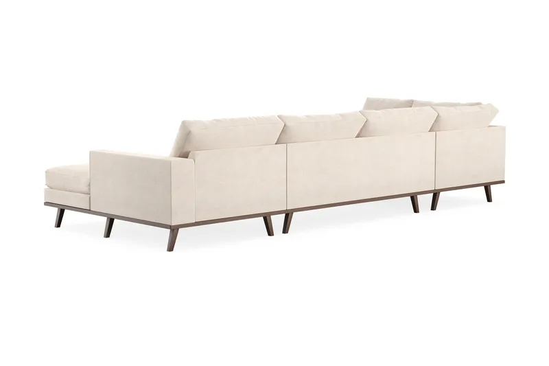Copenhagen 5-sits Vänstervänd U-formad Large Soffa med Divan och Schäslong i Chenille - Beige - Möbler - Soffa - U-soffa