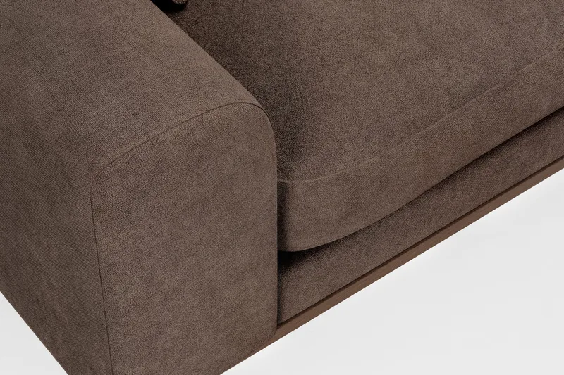 Copenhagen Premium Djup 3-sits Soffa i Chenille - Mörkbrun - Möbler - Soffa - 3 sits soffa