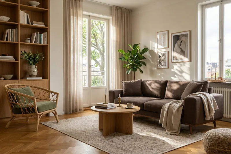 Copenhagen Premium Djup 3-sits Soffa i Chenille - Mörkbrun - Möbler - Soffa - 3 sits soffa