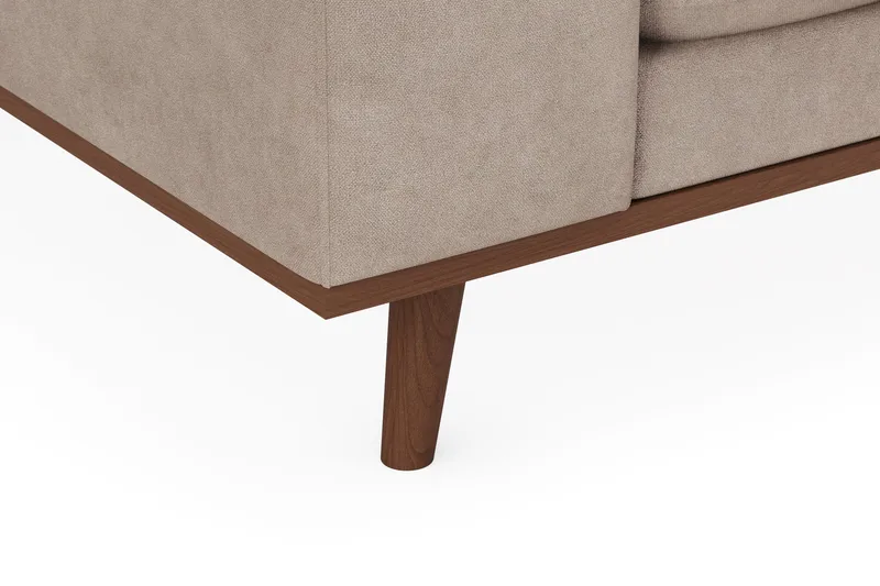 Copenhagen Premium Djup 4-sits Soffa i Chenille - Ljusbrun - Möbler - Soffa - 4 sits soffa