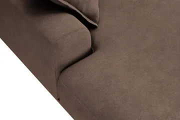Copenhagen Premium 5-sits Högervänd U-formad Djup Soffa med Divan och Schäslong i Tyg - Mörkbrun - Möbler - Soffa - U-soffa