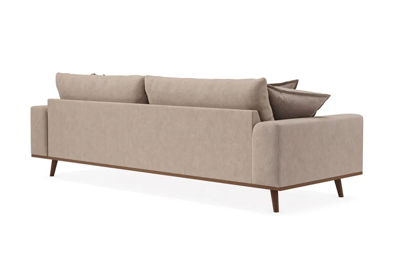 Copenhagen Premium Djup 4-sits Soffa i Chenille - Ljusbrun - Möbler - Soffa - 4 sits soffa