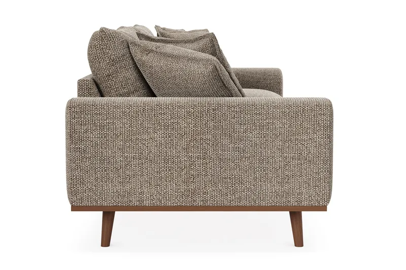 Copenhagen Premium Djup 4-sits Soffa i Chenille - Brun - Möbler - Soffa - 4 sits soffa