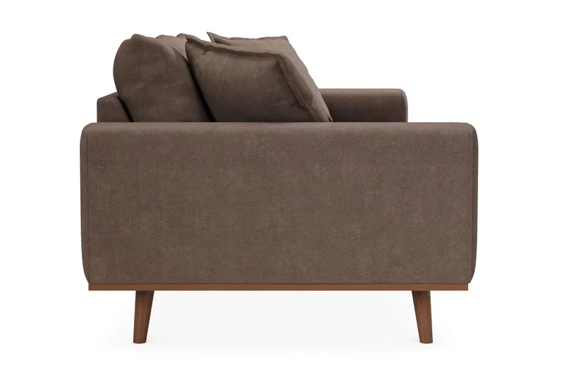 Copenhagen Premium Djup 3-sits Soffa i Chenille - Mörkbrun - Möbler - Soffa - 3 sits soffa