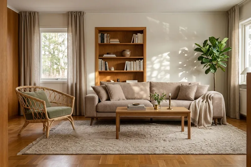 Copenhagen Premium Djup 4-sits Soffa i Chenille - Ljusbrun - Möbler - Soffa - 4 sits soffa