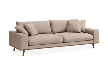Copenhagen Premium Djup 4-sits Soffa i Chenille - Ljusbrun - Möbler - Soffa - 4 sits soffa