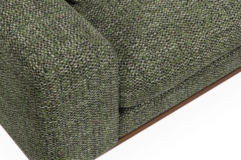 Copenhagen Premium 4-sits Högervänd L-formad Djup Divansoffa i Chenille - Grön - Möbler - Soffa - Divansoffor & schäslongsoffa