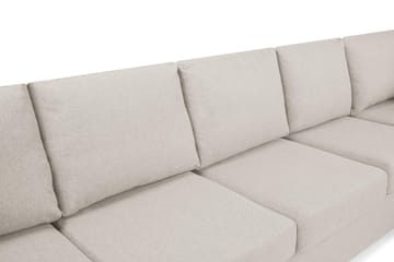 Crazy 5-sits Högervänd U-formad X-Large Soffa med Divan och Schäslong i Tyg - Beige - Möbler - Soffa - U-soffa