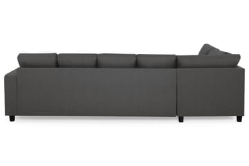 Crazy 5-sits Vänstervänd U-formad Soffa med Divan och Schäslong i Tyg - Mörkgrå - Möbler - Soffa - U-soffa