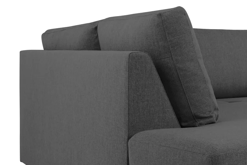 Crazy 5-sits Vänstervänd U-formad Soffa med Divan och Schäslong i Tyg - Mörkgrå - Möbler - Soffa - U-soffa