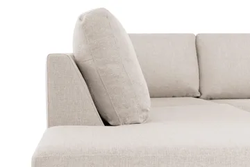 Crazy 6-sits Vänstervänd U-formad XX-Large Soffa med Divan och Schäslong i Tyg - Beige - Möbler - Soffa - U-soffa