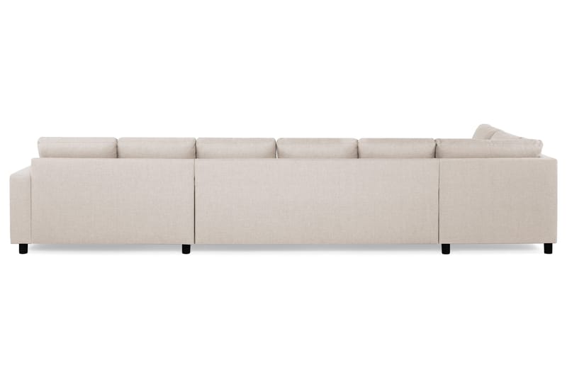 Crazy 6-sits Vänstervänd U-formad XX-Large Soffa med Divan och Schäslong i Tyg - Beige - Möbler - Soffa - U-soffa