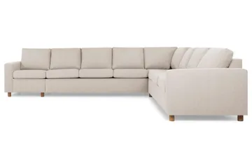 Crazy 7-sits Vändbar L-formad XX-Large Hörnsoffa i Tyg - Beige - Möbler - Soffa - Hörnsoffa