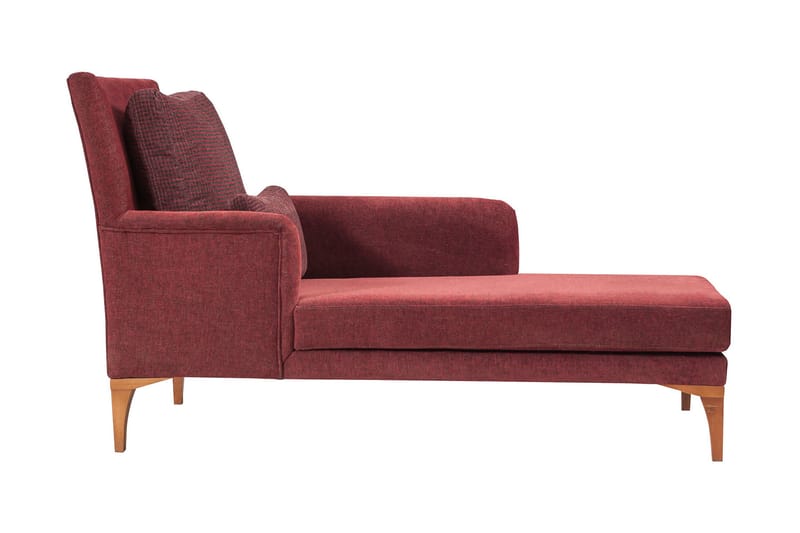 Biforco Dagbädd med Rygg - Röd/Natur - Möbler - Soffa - Dagbäddar