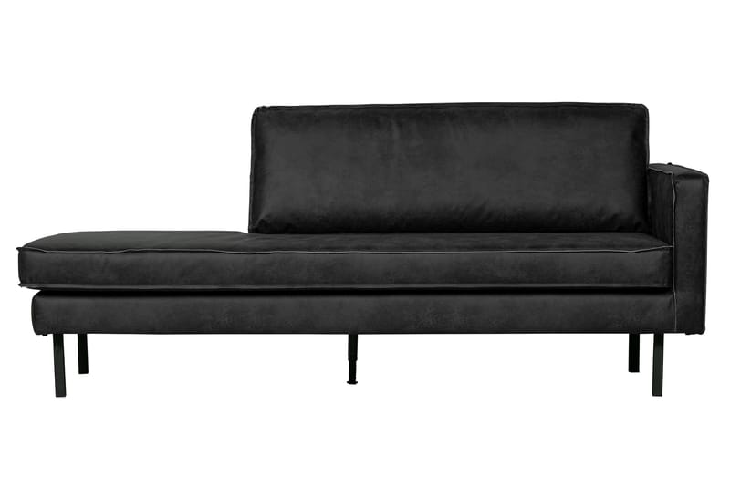 Lissbon 2-sits Dagbädd 203 cm i Konstläder, Svart