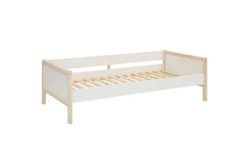 Dagbäddar utan rygg Loft24 Sängsoffa Square Line Vit,Natur - Möbler - Säng - Gästsäng & extrasäng - Utdragssäng