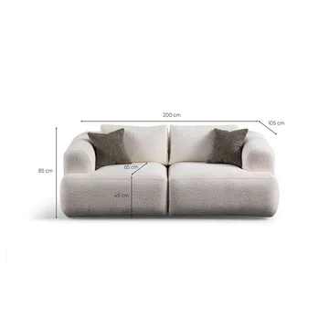 Dashwood 2-sits Soffa - Vit - Möbler - Soffa - 2 sits soffa