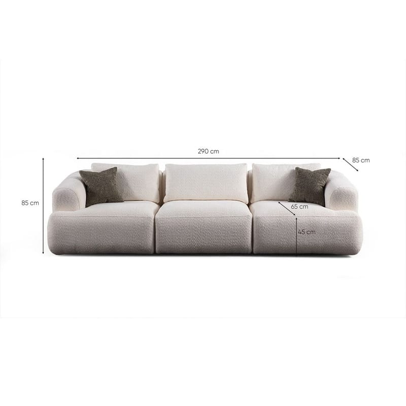 Dashwood 3-sits Soffa - Vit - Möbler - Soffa - 3 sits soffa