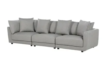 Delisha Soffa 3-sits - Grå/Svart - Möbler - Soffa - 3 sits soffa