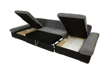 Dewitt Bäddsoffa Dubbelschäslong 4-sits i Chenille - Orange - Möbler - Soffa - Bäddsoffa