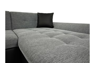 Dewitt Bäddsoffa Dubbelschäslong 4-sits i Konstläder - Vit/Grå - Möbler - Soffa - Bäddsoffa