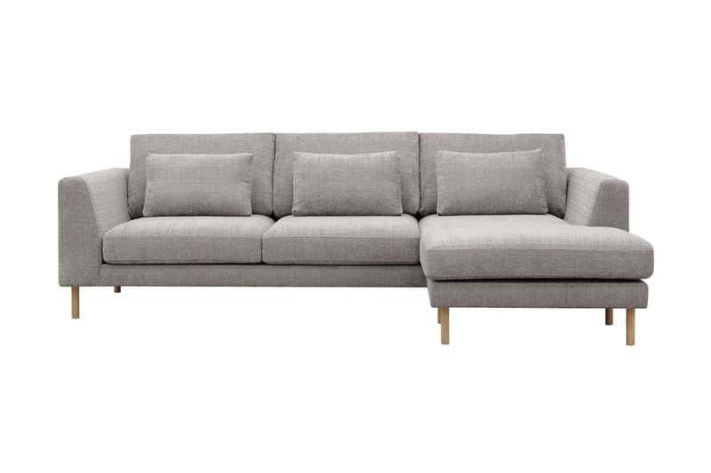 Florenz 3-sits Soffa med Divan Höger, Ljusgrå