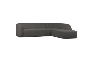 Mooli Soffa med Schäslong 3-sits - Grå/Svart - Möbler - Soffa - Divansoffor & schäslongsoffa - 3 sits soffa med divan