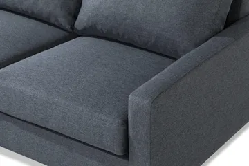 Peppe 4-sits Vänstervänd L-formad Schäslongsoffa i Tyg - Mörkgrå - Möbler - Soffa - Divansoffor & schäslongsoffa - 4 sits soffa med divan