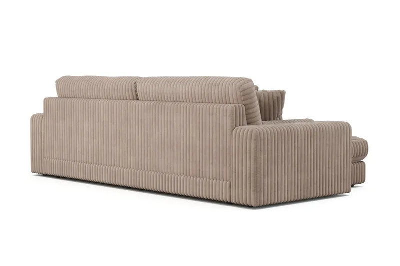 Arken Lyx 4-sits Vändbar L-formad Djup Divansoffa i Manchester - Greige - Möbler - Soffa - Divansoffor & schäslongsoffa