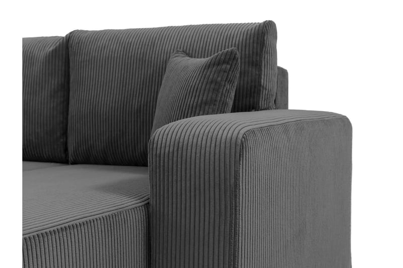 Barile Soffa med Divan 3-sits - Grå - Möbler - Soffa - Divansoffor & schäslongsoffa