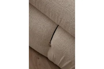 Belgin Bubblig Divansoffa 3-sits 288 cm med fasta armstöd och repdetaljer - Ljus / Beige - Möbler - Soffa - Modulsoffor - Komplett modulsoffa