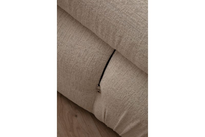 Belgin Bubblig Divansoffa 3-sits 288 cm med fasta armstöd och repdetaljer - Ljus / Beige - Möbler - Soffa - Modulsoffor - Komplett modulsoffa