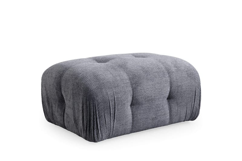 Belgin Bubblig Divansoffa 3-sits med fasta armstöd - Grå - Möbler - Soffa - Modulsoffor - Komplett modulsoffa