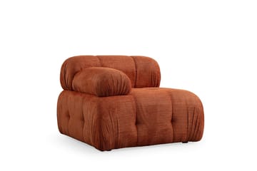 Belgin Bubblig Divansoffa 3-sits med fasta armstöd - Orange - Möbler - Soffa - Modulsoffor - Komplett modulsoffa