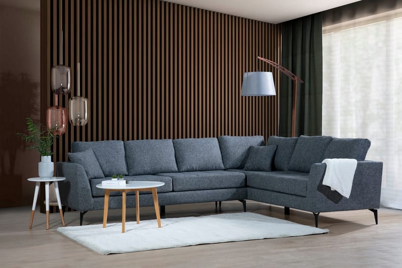 Bouchelle Hörnsoffa med Divan Höger - Grå - Möbler - Soffa - Hörnsoffa