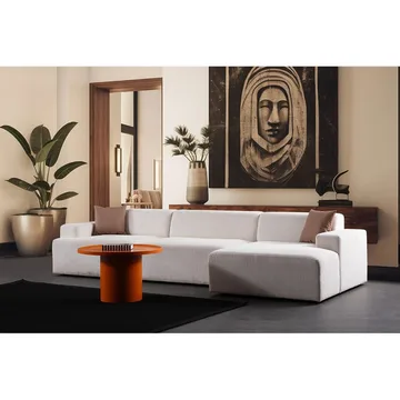 Branorin 4-sits Soffa med Divan - Vit - Möbler - Soffa - Divansoffor & schäslongsoffa