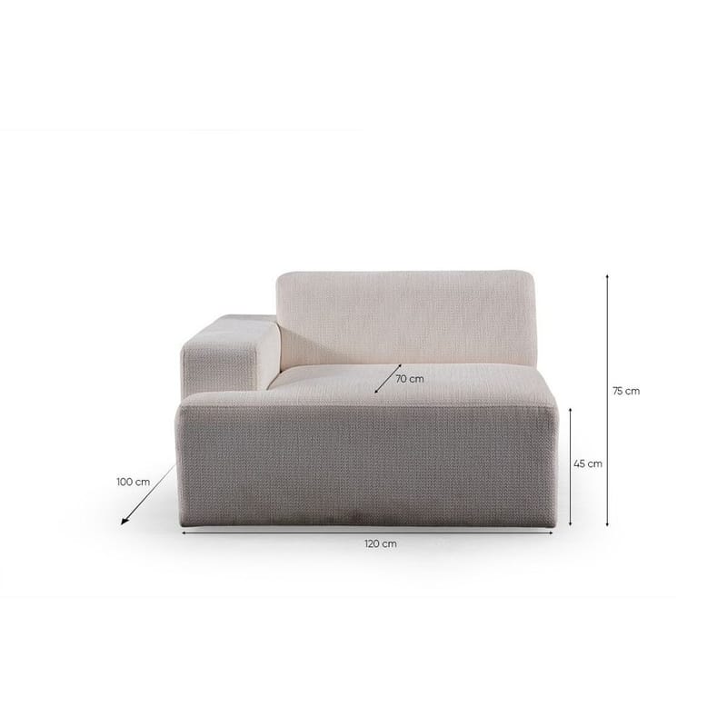 Branorin 4-sits Soffa med Divan - Vit - Möbler - Soffa - Divansoffor & schäslongsoffa