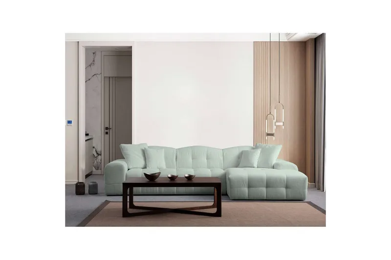 Buddy Soffa med Divan 4-sits - Grön - Möbler - Soffa - Divansoffor & schäslongsoffa
