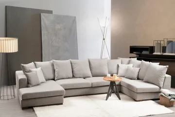 Castelloli Divansoffa - Beige - Möbler - Soffa - Hörnsoffa - Hörnsoffa med divan