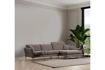 Chandara Soffa m. Divan 3-sits - Grå - Möbler - Soffa - Divansoffor & schäslongsoffa