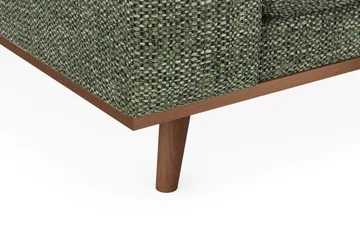 Copenhagen Premium 4-sits Högervänd L-formad Djup Schäslongsoffa i Chenille - Grön - Möbler - Soffa - Divansoffor & schäslongsoffa