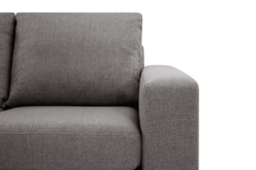 Crazy Limited Edition 4-sits Vänstervänd L-formad Djup Schäslongsoffa i Tyg - Grå - Möbler - Soffa - Divansoffor & schäslongsoffa - 4 sits soffa med divan