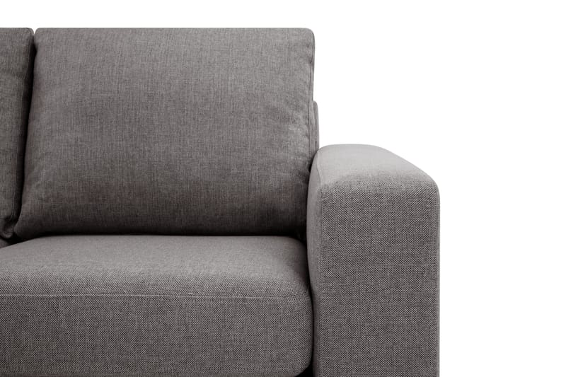 Crazy Limited Edition 4-sits Vänstervänd L-formad Djup Schäslongsoffa i Tyg - Grå - Möbler - Soffa - Divansoffor & schäslongsoffa - 4 sits soffa med divan
