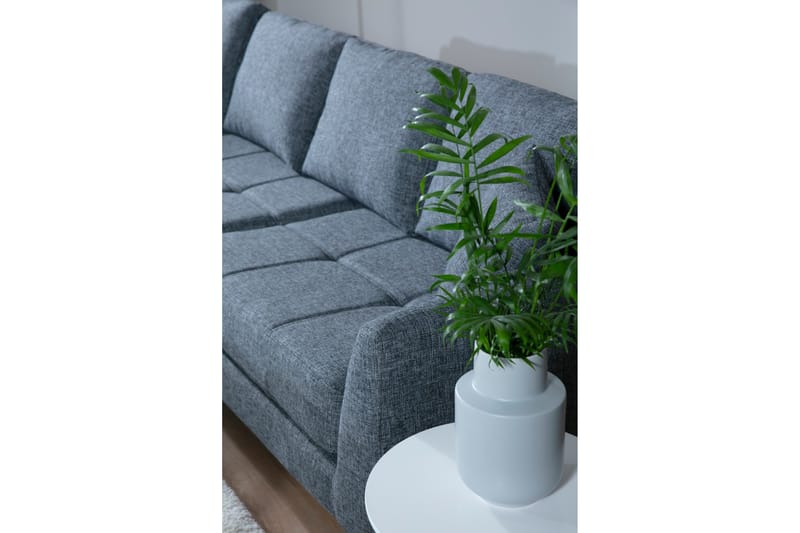 Destinye Hörnsoffa med Divan Vänster - Grå - Möbler - Soffa - Hörnsoffa