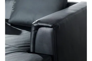 Dugard Hörnsoffa Vänster - Svart/Läder - Möbler - Soffa - Divansoffor & schäslongsoffa